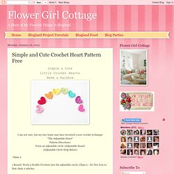 Simple and Cute Crochet Heart Pattern Free