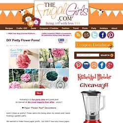 DIY Flower Poms in Crafts, Party, Wedding