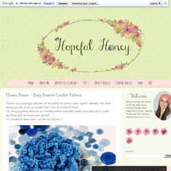 Create: Flower Power ~ Easy Rosette Crochet Pattern