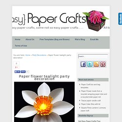 Paper Flower Tealight