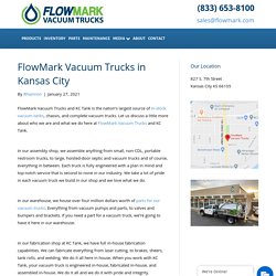 FlowMark Vacuum Trucks in Kansas City - FlowMark 2020