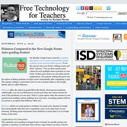 Flubaroo Compared to the New Google Forms Auto-grading Feature