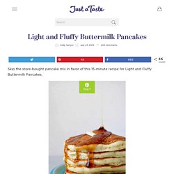 Light and Fluffy Buttermilk Pancakes