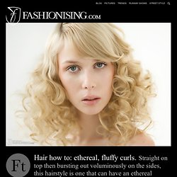 Fluffy curls hairstyle: how to