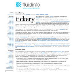 FluidDB » Blog Archive » Meet Tickery