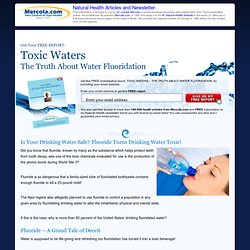 The Truth About Water Fluoridation – FREE Report