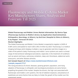 Fluoroscopy and Mobile C-Arms Market Key Manufactures S...