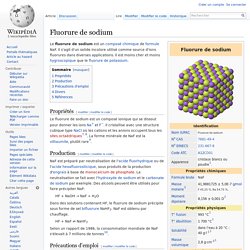 Fluorure de sodium wikipedia