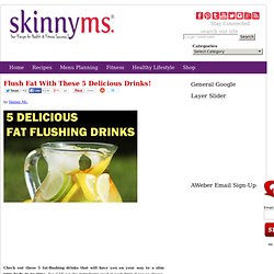 Fat Flushing Recipes - Flush Fat with These Five Delicious Drinks