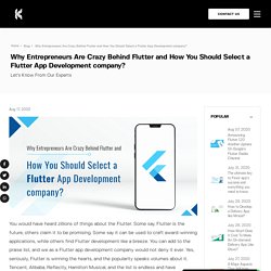How to Choose Best Flutter App Development Company?