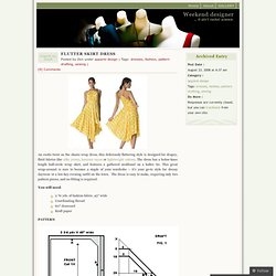 FLUTTER SKIRT DRESS & Weekend designer