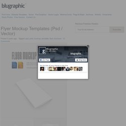 Flyer Mockup Templates (Psd / Vector)