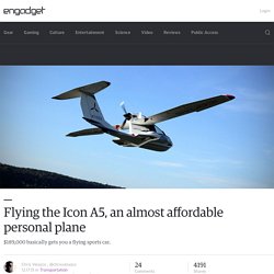 Flying the Icon A5, an almost affordable personal plane