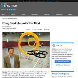 Flying Quadrotors with Your Mind