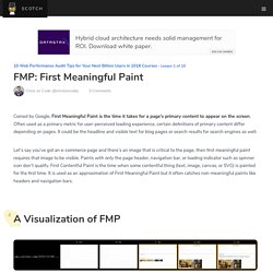 FMP: First Meaningful Paint