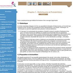 PROBA STAT- Biostatistique - PACES - UE4