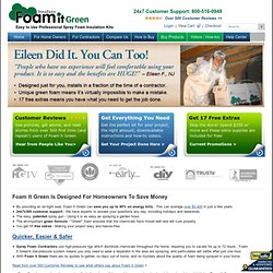 Foam it Green Spray Foam Insulation Kits