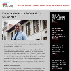 Focus on Growth in 2020 with an Online MBA - MSU - Online MBA