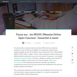 Focus sur... les MOOCs : l'essentiel à savoir