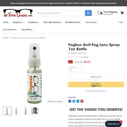 glasses anti fog spray