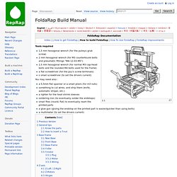 FoldaRap Build Manual