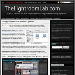 Moving Folders with Adobe Photoshop Lightroom