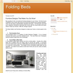 Folding Beds: Furniture Designs That Make You Go Wow!