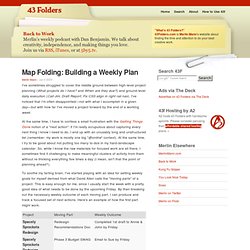 Map Folding: Building a Weekly Plan