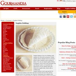 Napkin folding Instructions with videos and photos