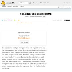 Folding Geodesic Dome: 9 Steps (with Pictures)