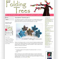 Folding Trees & Kusudama Tutorial part 1 - StumbleUpon