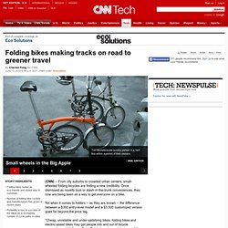 bikes making tracks on road to greener travel