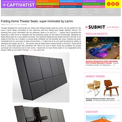 Folding Home Theater Seats: super minimalist by Lamm