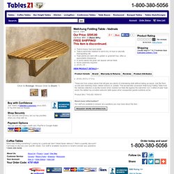 Wall-hung Folding Table - Vadnais, Wall-Mount, Teak