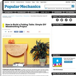 How to Build a Folding Table: Simple DIY Woodworking Project