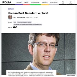 Decaan Bart Noordam vertrekt