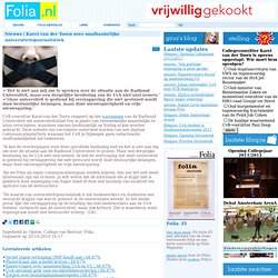 Folia UvB's CvB cv Karel van der Toorn over onafhankelijke universiteitsjournalistiek