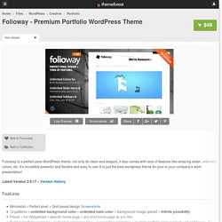 Folioway - Premium Portfolio WordPress Theme