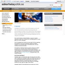 Folkrätt - Sakpol.se