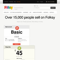 Set up your own shop and sell with Folksy