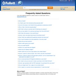 Follett IB Store: About Follett IB Store