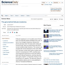 The gene behind follicular lymphoma