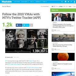 Follow the 2010 VMAs with MTV&#039;s Twitter Tracker [APP]