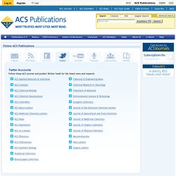 Follow ACS Publications