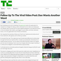 Follow Up To The Viral Video Post: Dan Wants Another Word