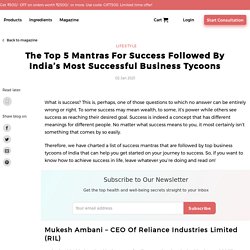 Take a Look at the Mantras for Success by Setu Online