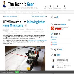 HOWTO create a Line Following Robot using Mindstorms - LEGO Reviews & Videos