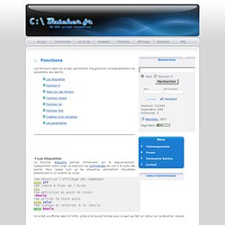 [Fonctions] Batcher.fr MS-DOS batch scripts Ressources