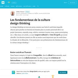 Les fondamentaux de la culture design thinking – Design Sprint