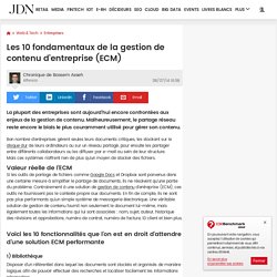 Les 10 fondamentaux de la gestion de contenu d’entreprise (ECM)